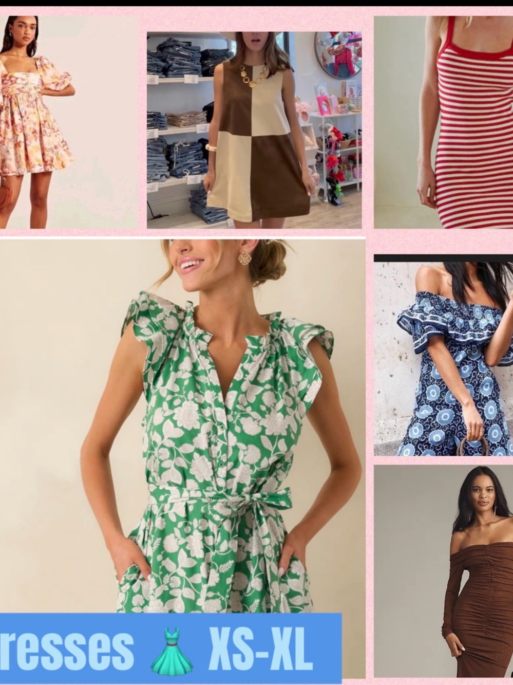 Green Floral Tie-Waist Dress - Versatile Summer Style
